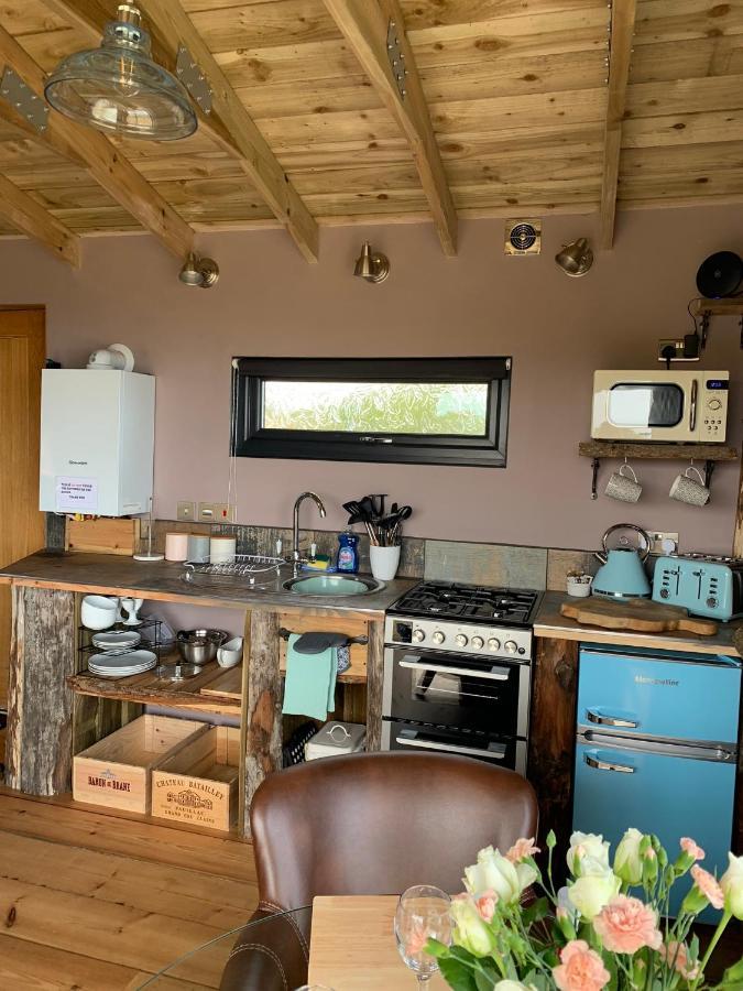 Byre Cottages & Log Cabin คาร์ดิแกน ภายนอก รูปภาพ